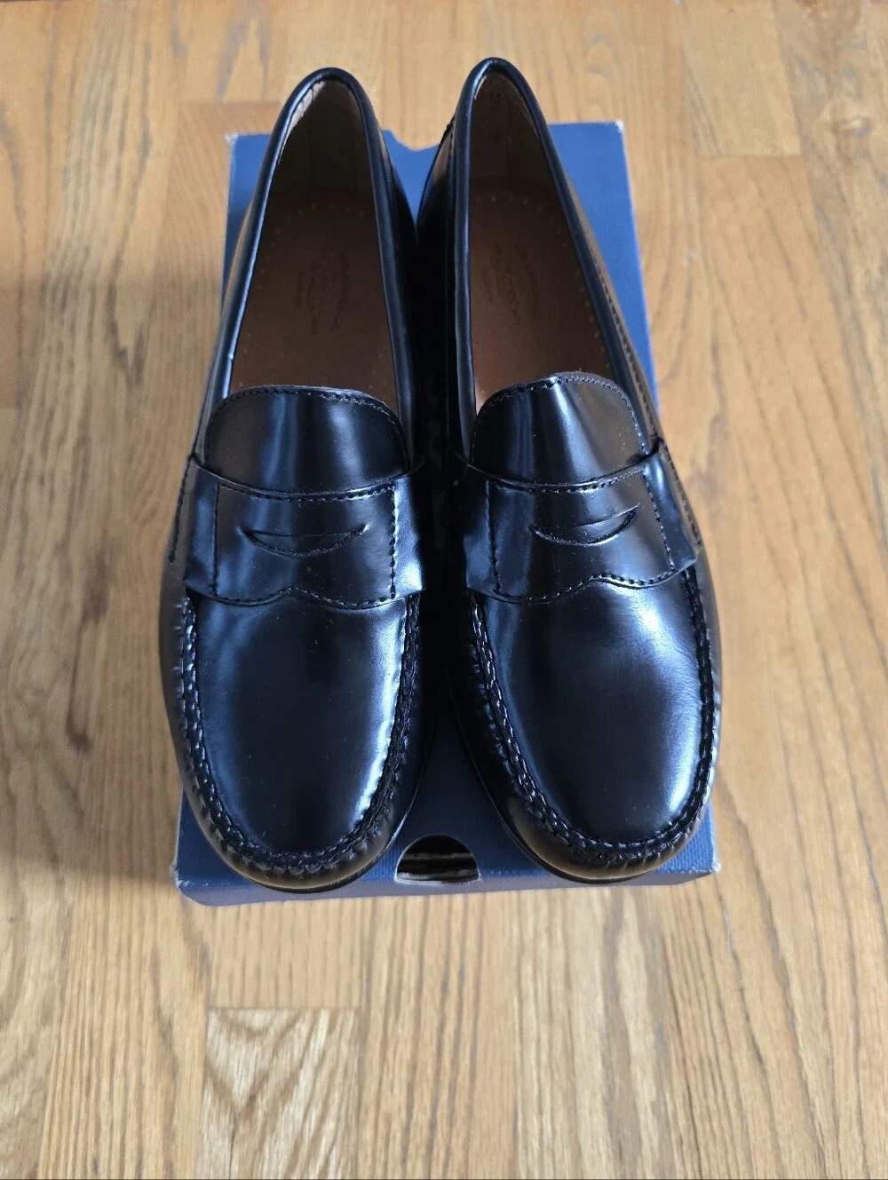 G.H. Bass & Co. Boy's Black Leather Weejuns Penny Loafers